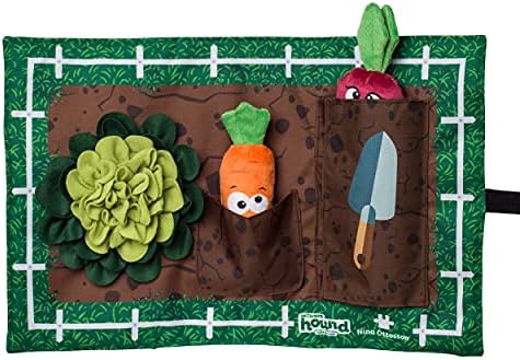 Outward Hound by Nina Ottosson Activity Matz Garden Game Plush Dog Puzzle Mat Dog Enrichment Dog Toy, Level 2 Intermediate, Multicolored