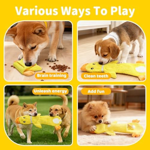 2 Pack Interactive Dog Toys for Small Dogs,No Stuffing Tug Toy