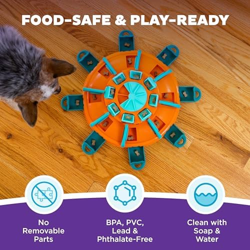 Outward Hound Nina Ottosson Tower of Treats Dog Toy Treat Puzzle, 12.5" | Level 4 Expert, 28 Hidden Treat Compartments, Multi-Level Challenge, Easy Clean, No BPA, Enrichment, Medium-Large Dogs