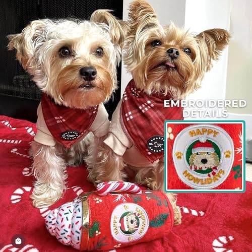 Haute Diggity Dog Howliday Cheer Mug Plush Dog Toy, Drink Parody Chew Toys