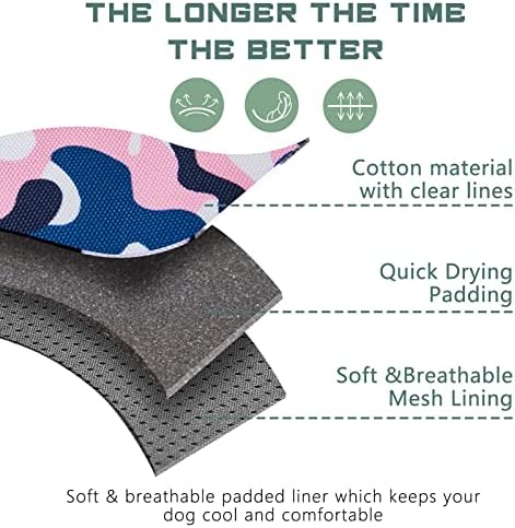 BUMBIN Tactical Dog Harness for Medium Dogs No Pull, Famous TIK Tok No Pull Dog Harness, Fit Smart Reflective Pet Walking Harness for Training, Adjustable Dog Vest Harness with Handle Pink Camo M