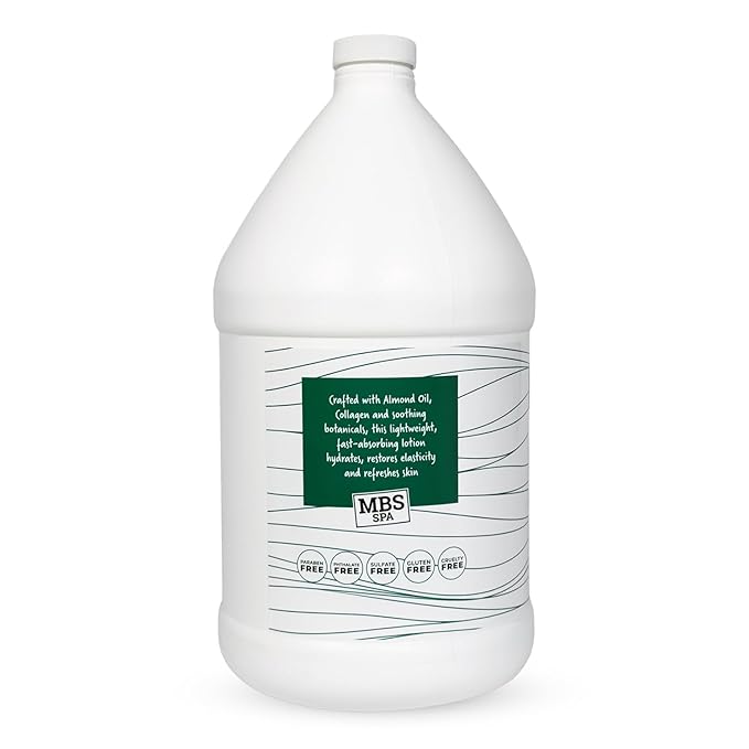 Hand & Body Lotion Gallon – Deep Moisturising, Fast-Absorbing, Plant-Based Formula – With Almond Oil, Collagen & Botanical Extracts – Lightweight & Nourishing