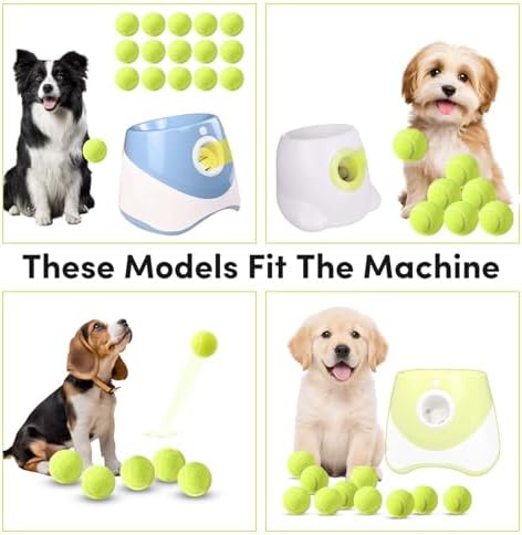 9 Pack 2 Inch Mini Tennis Balls for Small Dogs, Interactive Dog Toys for Fetch Training & Exercise, Fits 2-Inch Dog Ball Launchers