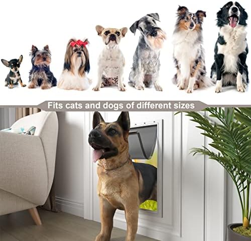 MIAOTONG Weather-Resistant Large Dog Door Replacement Flaps with Screws | Dog Door Flap Compatible with PetSafe Freedom Doggie Doors PAC11-11039, 10 1/8" x 16 7/8", Flexible, Durable, Easy to Install