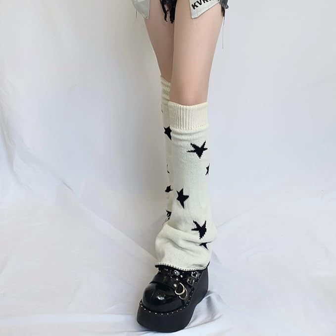 Sexybody Women's Leg Warmers Fashion Knit Warmers Long Socks Cute Y2K Kawaii Japanese Lolita Harajuku Accessories for Girls