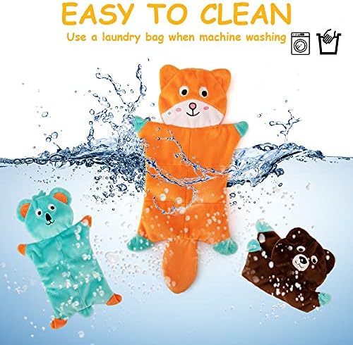 No Stuffing Dog Toys - 5 Pack Squeaky Dog Toys Plush Set for Puppy Teething
