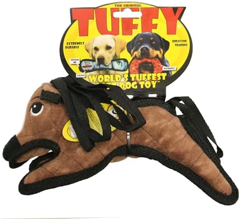 TUFFY® : Pony Dog Toy: Ultra Durable Plush Toy with Multiple Layers & Reinforced Seams, Washable and Floats, Original Construction