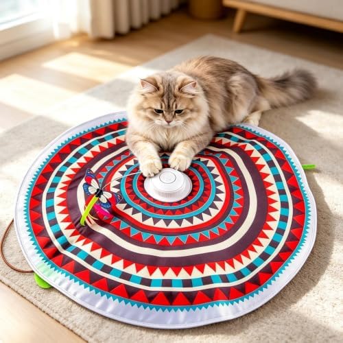 Cat Interactive Toys, Rechargeable Smart Kitten Training Game, Automatic