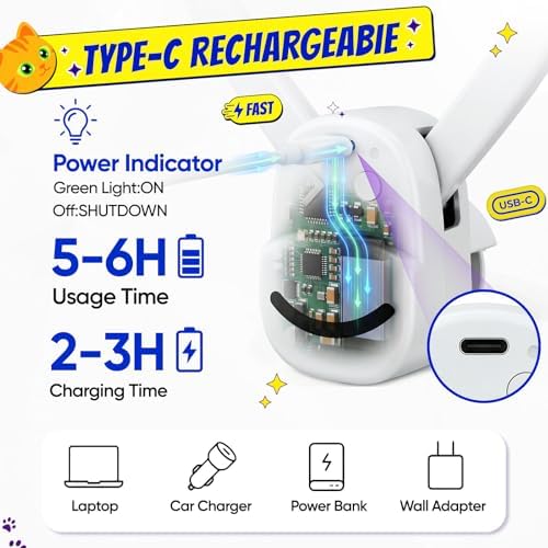CATPICK Interactive Cat Toys for Indoor Cats Automatic Electric Flying Bird Feather Mouse Toy - Best Kitten & Adult Cat Enrichment Mouse cat Toy Hanging Electric Kitty Toys for Bored Cats