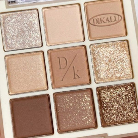 Kayswang 9 Colors Glitter Eyeshadow Makeup Palette, Eye Shadow Powder，Matte High Pigmented Colorful,Creamy Texture, Long LastingEyeshadow Powder Cosmetics,Natural Waterproof (17#)
