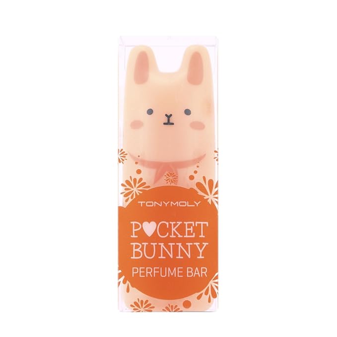 TONYMOLY Juicy Bunny Pocket Bunny Bar Solid Perfume Stick for Women – Long Lasting Fruity Floral Fragrance Balm – Cute Korean Travel Size Solid Perfume for Easy On-The-Go Freshness