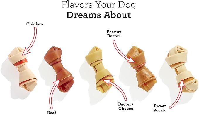 DreamBone Large Bone Rawhide-Free Dog Treats With Real Protein, 3 Count