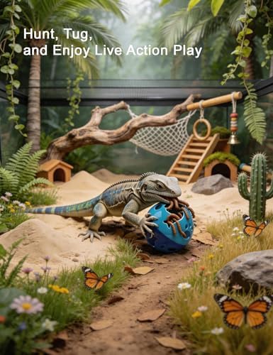 1 Pack Bearded Dragons Treat‑Dispensing Ball Toy, Interactive Play