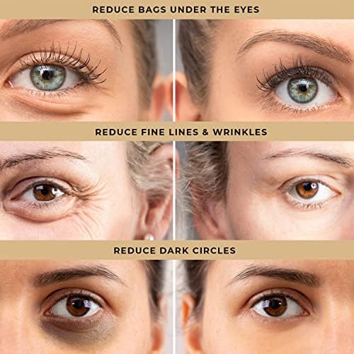 Instant Eye Tightener Cream, Temporary Eye Bag & Puffiness Appearance Reducer for Mature Skin 50+, Helps Smooth Fine Lines, No Flaking Residue, 15 mL