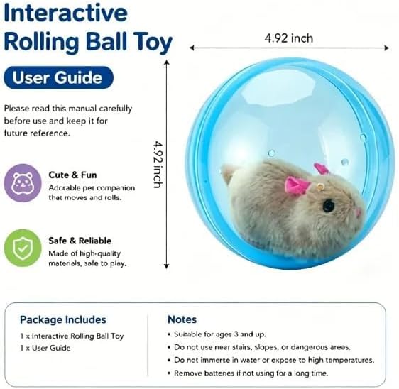 Self-Rolling Interactive Cat Ball 360° Automatic Moving Pet Toy