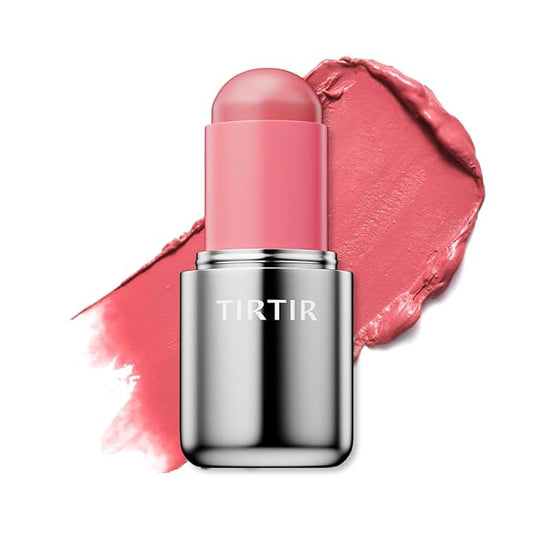 TIRTIR Mood Glider Lip & Blush Stick | Multi Use for Lip and Cheek with Creamy Buildable Texture and Natural Glow Color #01 Peach Mingle, 0.13Oz