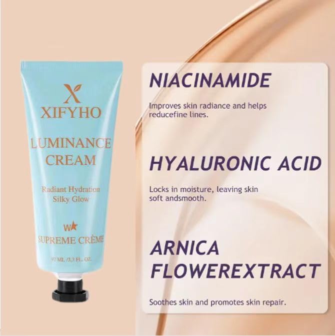 Supreme Radiance All-in-One Beauty Cream - Long-Lasting CC Cream Foundation - Waterproof and smudge-proof, infuses skin with a dewy, luminous glow (Light)