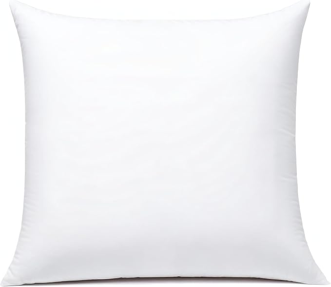 JIEITIVE Throw Pillow Inserts Hypoallergenic Premium Pillow Stuffer Square Form for Decorative Pillow Covers Cushion Set of 1-12 x 12 Inches