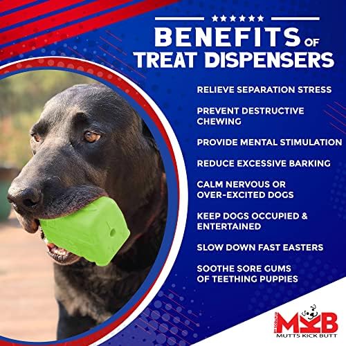 SodaPup MuttsKickButt Surf's Up Retro Van – Durable Dog Treat Dispenser & Chew Toy Made in USA from Non-Toxic, Pet Safe, Food Safe Natural Rubber for Mental Stimulation, Problem Chewing, & More