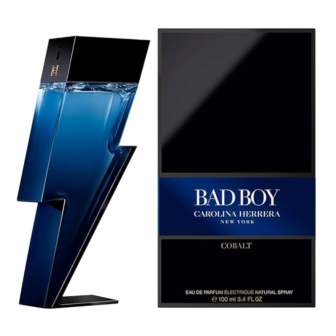 Carolina Herrera Bad Boy Cobalt Eau De Parfum Spray For Men, 3.4 Ounce