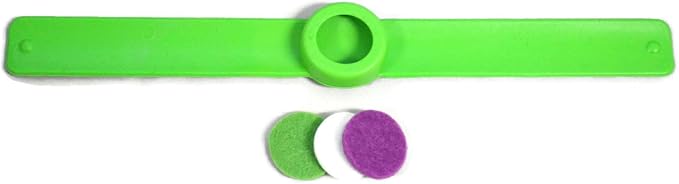 Kids Essential Oil Diffuser 3 Slap Bracelet Sport Set - Red, Blue, Green- Boys- Unscented