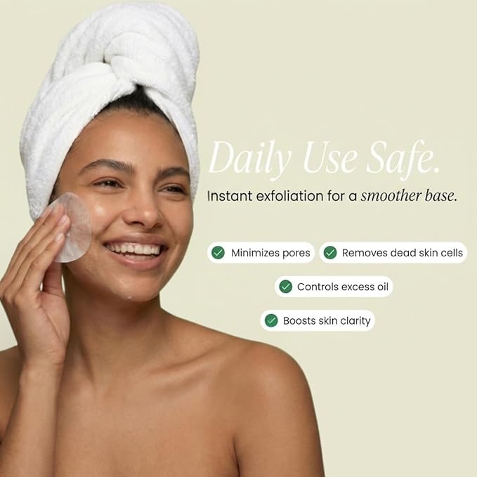 QUIA Toner Pads – AHA/BHA Dual-Action Exfoliate and Hydrate All in One – Soothing Formula for Sensitive Skin – Reduces Blackheads and Blemishes- 70 Gentle Textured Pads – Korean Skincare