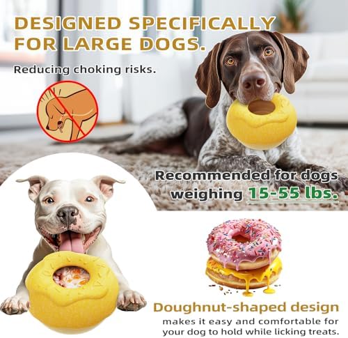 Durable Frozen Dog Chew Toy for Aggressive Chewers,Interactive Treat Dispensing Toy for Crate Training & Mood Calming, Simple & Convenient to Clean,for Medium & Large Breed Dogs