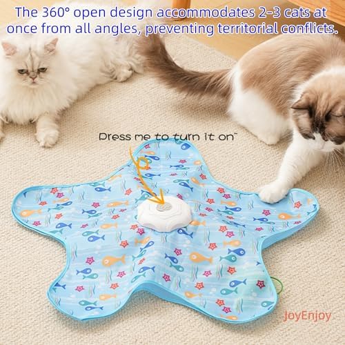Hide and Seek Interactive Cat Toys, Puzzle Motion Activated for Indoor Cats