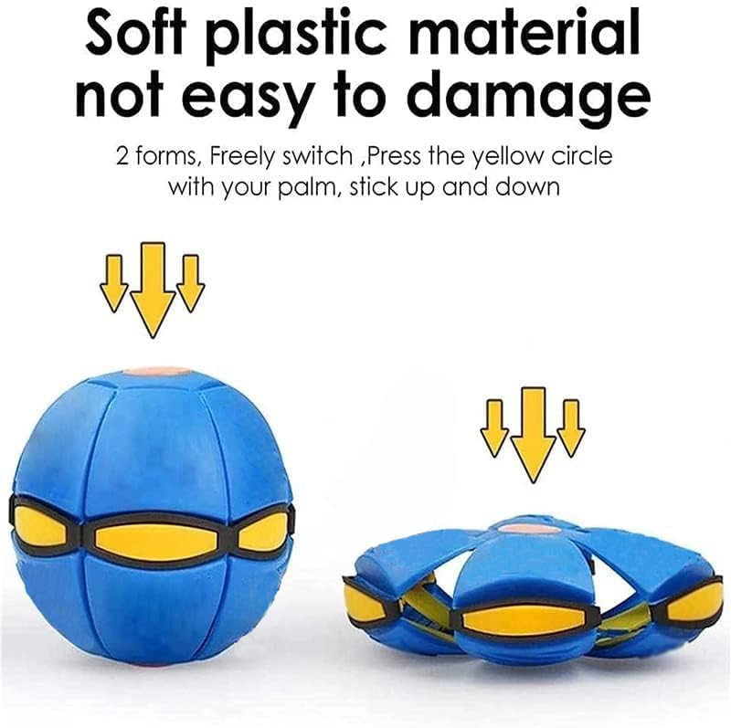 UFO Magic Balls 3-Light, Portable Flying Saucer Ball Dog Toy for Outdoor