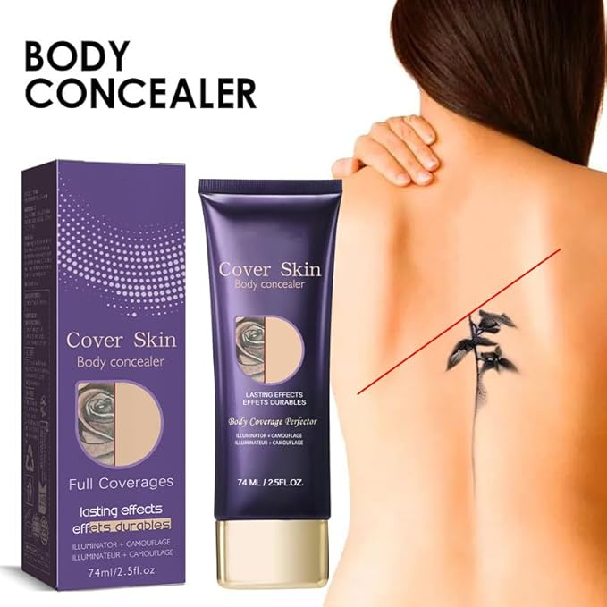 Cover Skin Body Concealer Full Coverage Waterproof Makeup for Tattoos and Scars 2.5 fl.oz