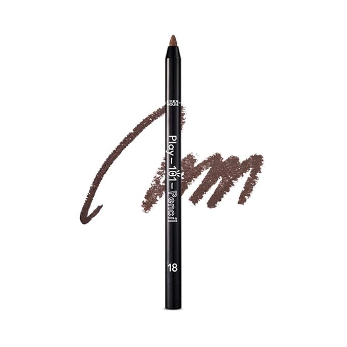 ETUDE Play 101 Pencil, Multi-Use Pencil as Eyeliner & Eyeshadow, Smudge-Resistant Color Fixing, Soft Gel Texture, Long-Lasting Finish, Korean Makeup, Beauty, Matte - Chocolate Brown (0.018 Ounce)