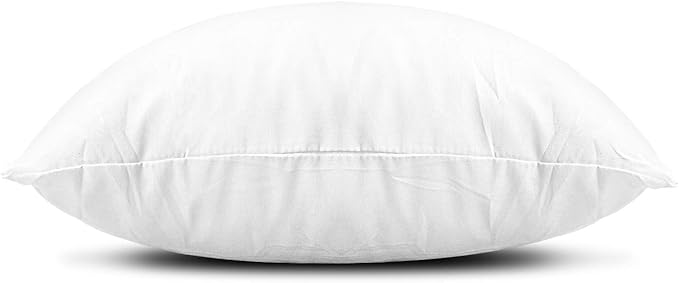 EDOW Throw Pillow Inserts, Set of 4 Lightweight Down Alternative Polyester Pillow, Couch Cushion, Sham Stuffer, Machine Washable. (White, 14x14)