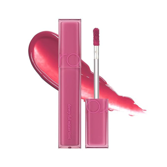 rom&nd DEWY·FUL Water Tint 06 Thulian - K-Beauty Cool Cream Pink Lip Stain for Hydrating Dewy Gloss & Non-Sticky, Long-Lasting Comfort