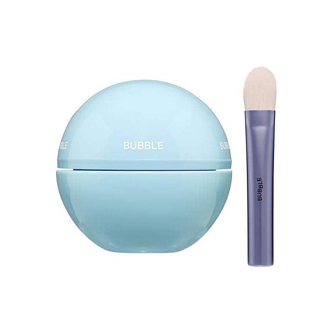 Bubble Skincare Come Clean Detoxifying Clay Mask - Mineral-Rich Face Mask with Azelaic Acid and Vitamin E to Gently Exfoliate and Protect Skin - Suitable for All Skin Types (45 ml)