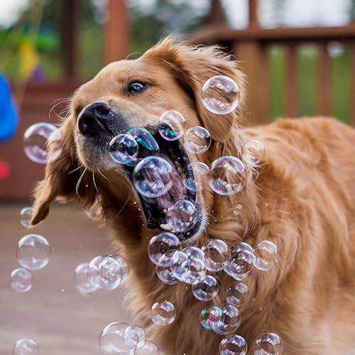 Puppy Love Bubbles, Bacon Scented Bubbles 4oz. Bottle-2 Pack in Bacon Flavor for Dogs
