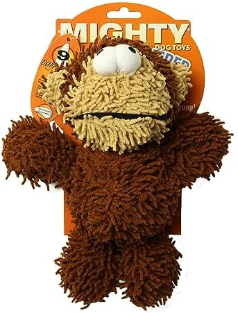 MIGHTY Tuffy Microfiber Medium Ball Monkey Dog Toy