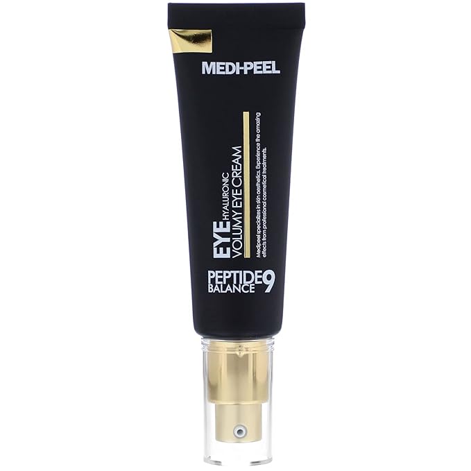 Medi-Peel Peptide9 Hyaluronic Volumy Eye Cream, Anti-Aging, Brightening, Reduces Wrinkles, Under Eye Bags, Dark Circles & Puffiness Care, Hyaluronic Acids, Enhance Elasticity, Korean Skin Care