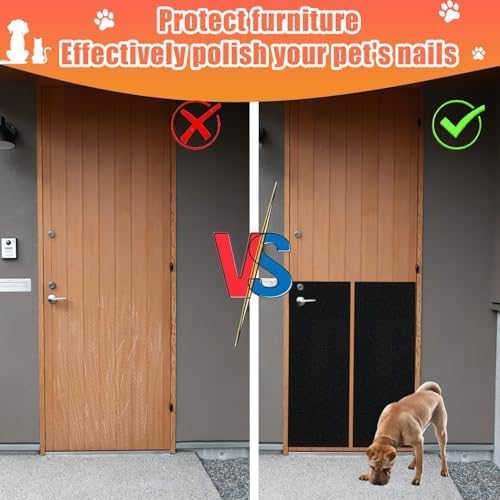 Dog Door Scratch Protector, Black, 10in*12.5ft