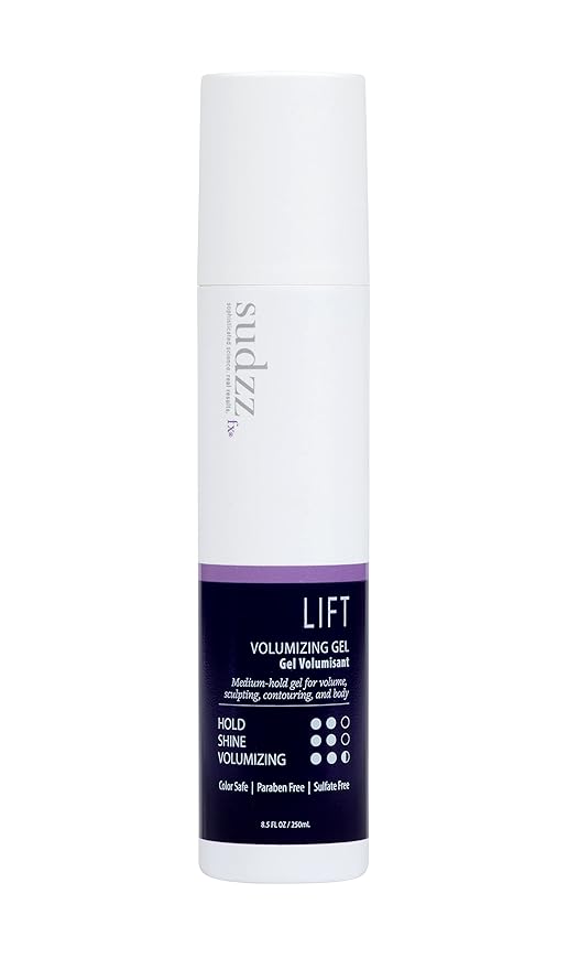 SUDZZFX LIFT Volumizing Gel, 8.5 Fl Oz (Formerly Zephyr) – Spray for Fine Hair Shine & Medium Hold – Thickening Formula for Men & Women