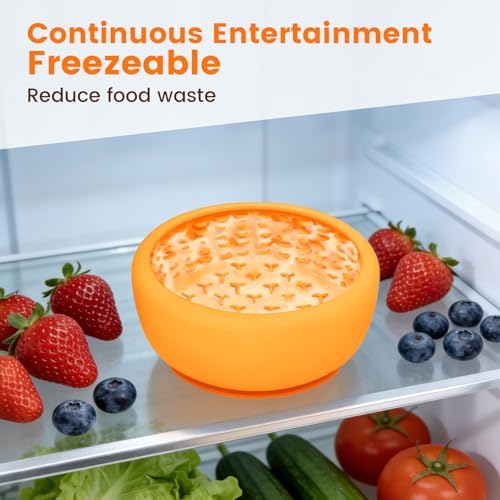 SmartTail Slow Feeder Dog Bowls, BPA-Free Lick Bowl for Dogs
