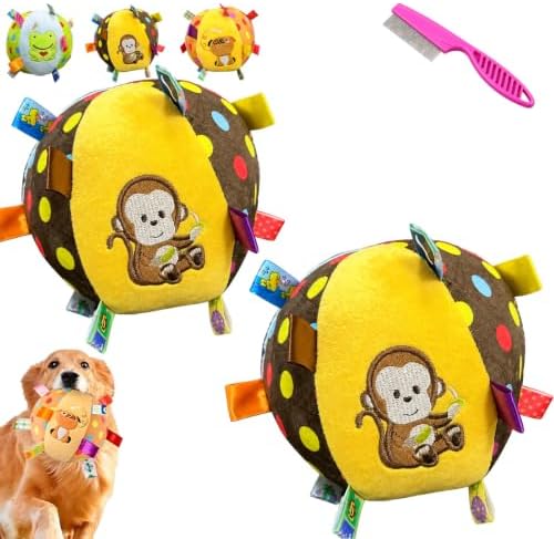Squeaky Play Balls for Dogs,Squeaky Ball Interactive Toy，B+B