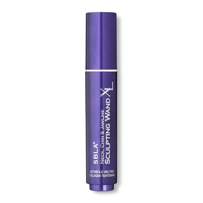SBLA Neck, Chin & Jawline Sculpting Wand XL – Melts Neck Fat Under The Chin & Along Jowls, Lifts & Sculpts The Entire Area & Reduces Lines, Boosts Collagen Production