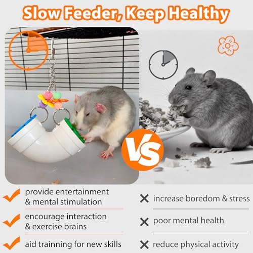 Rat Enrichment Foraging Toy, Wide Opening for More Treats, Easy-Clean