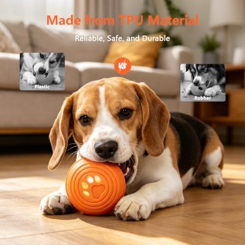Automatic Interactive Dog Toys Ball with 4 Play Modes for Small Medium Dogs