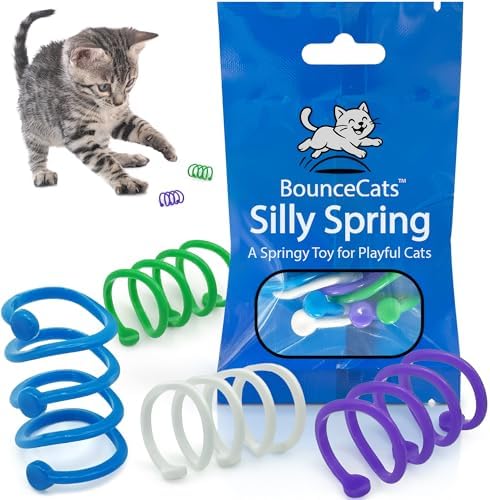 Cat Spring Toys, Family Made in the USA, Set of 4