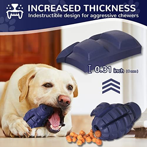 Dog Toys for Aggressive Chewers Large Breed, Fun to Chew (Blue)