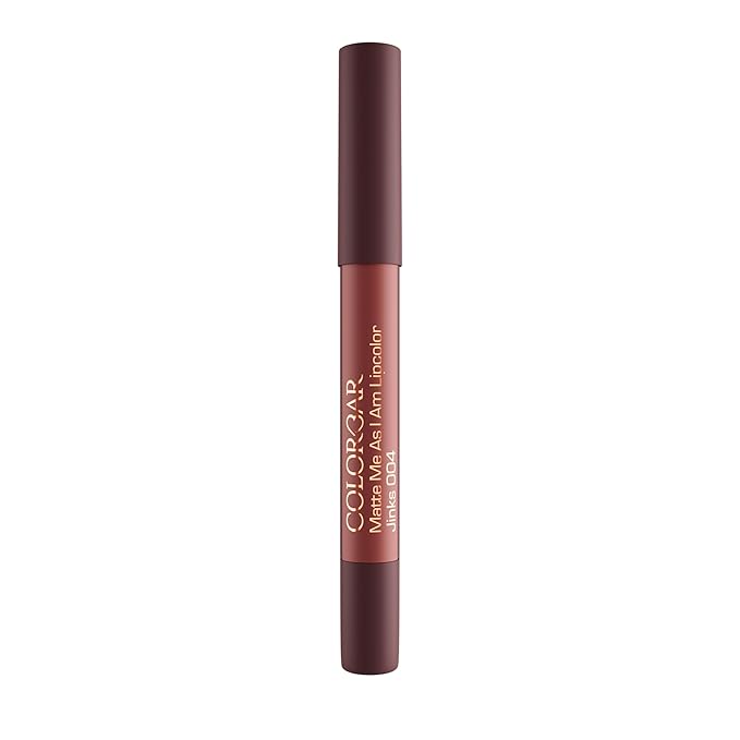 Colorbar Matte Me As I Am Lipcolor - Matte Lipstick - Enriched with Cornstarch, Rice Starch, and Silica - Waterproof Proof - 004 Jinks - 0.09 oz