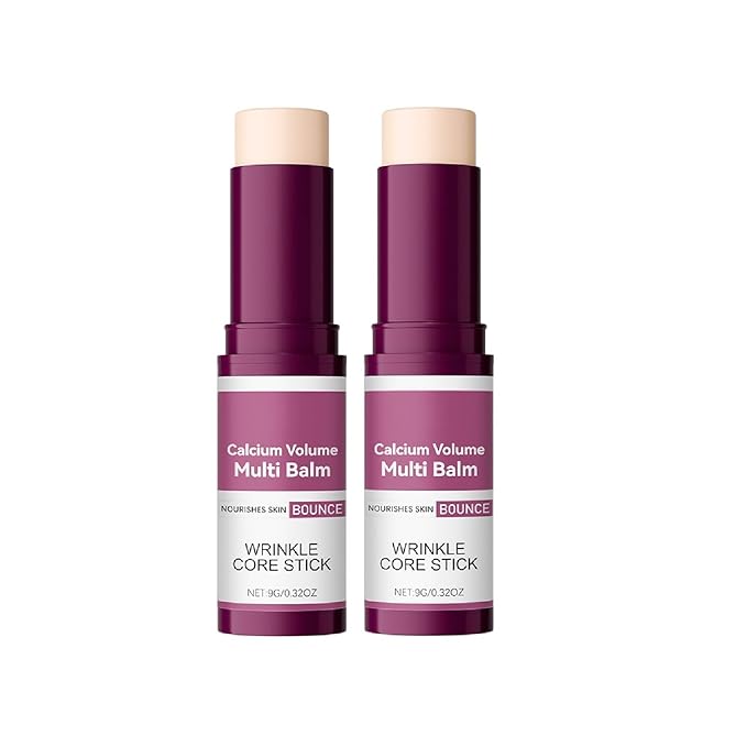 2 Pcs Calcium Multi Balm Stick,Anti-aging Firming & Sagging Wrinkle Care Collagen Calcium Multi Balm Stick.