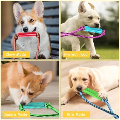 Interactive Dog Toys，Crate Training Aids for Puppies，Blue
