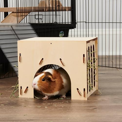 Oxbow Enriched Life Hay House Toy for Rabbits, Guinea Pigs, Hamsters, Rabbits, Chinchilla, Rat, Cage Accessories for Chinchillas, Guinea Pig Cage Accessories